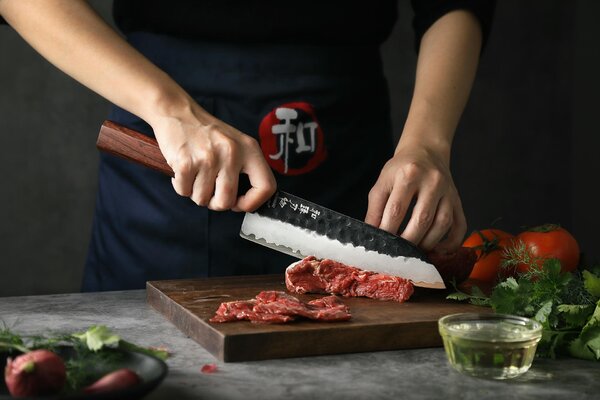 XinZuo Santoku HEZHEN PM8S 7"