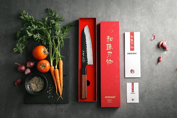XinZuo Santoku HEZHEN PM8S 7"