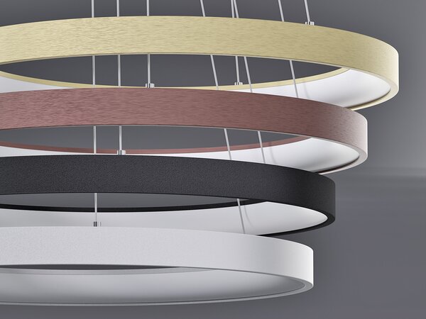 Led2 Závěsné LED svítidlo BELLA SLIM P-Z ø 78 cm Barva: Kávová, Teplota světla: 3000K/4000K, Stmívání, řízení: DALI/PUSH