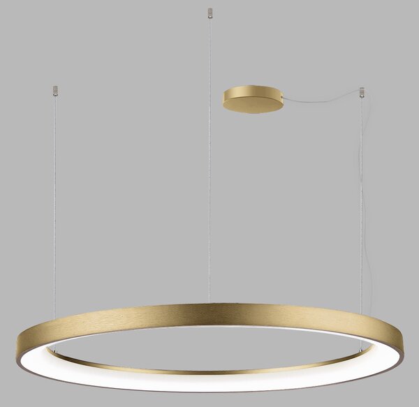 Led2 Závěsné LED svítidlo BELLA SLIM P-Z ø 98 cm Barva: Zlatá, Teplota světla: 3000K/4000K, Stmívání, řízení: TRIAC (lze použít i bez stmívání)