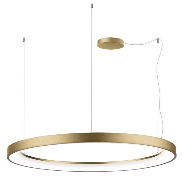 Led2 Závěsné LED svítidlo BELLA SLIM P-Z ø 98 cm Barva: Zlatá, Teplota světla: 3000K/4000K, Stmívání, řízení: TRIAC (lze použít i bez stmívání)