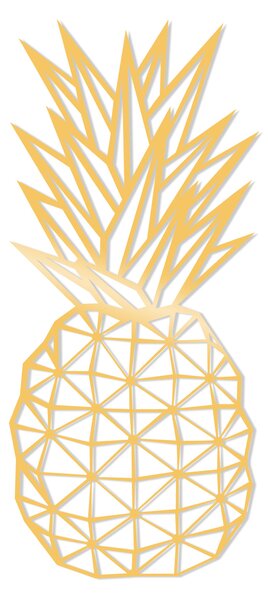 ASIR Nástěnná dekorace kov ANANAS zlatý 22 x 55 cm