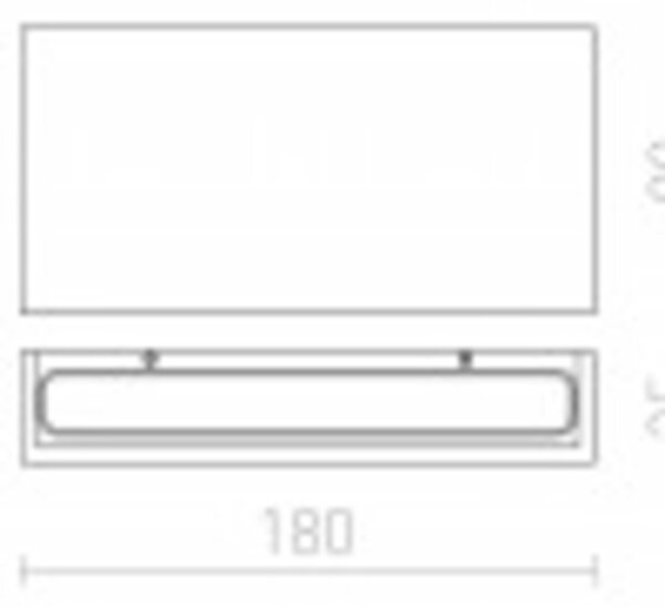 RED - DESIGN RENDL RENDL TORINO nástěnná bílá 230V LED 2x5W IP54 3000K R12573