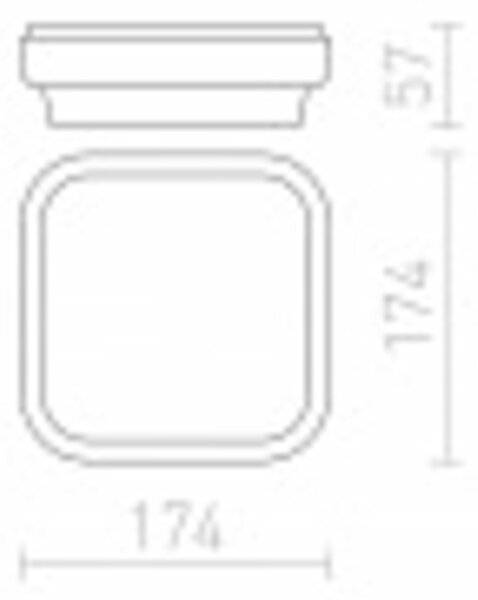 RED - DESIGN RENDL RENDL TARIS SQ 17 přisazená černá 230V LED 8W IP54 3000K R12525