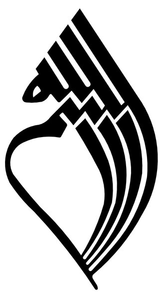 ASIR Nástěnná dekorace kov ZÁHADNÝ SYMBOL 38 x 70 cm