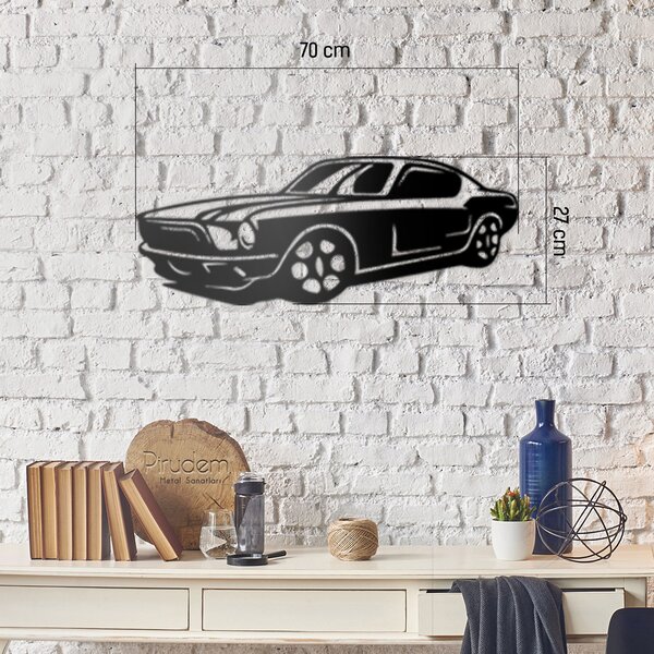 ASIR Nástěnná dekorace kov MUSTANG SHELBY 70 x 27 cm