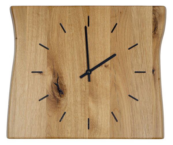 Wooded Nástěnné hodiny Thunder z masivu DUB ø32 cm Barva čísel: Přírodní (+0 Kč)