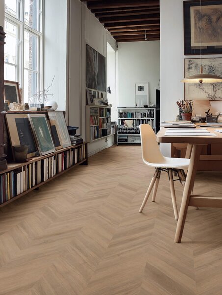 Floor Forever Authentic Oak Click Rigid Chevron Dub Dvorský 1086CH 1,32 m2