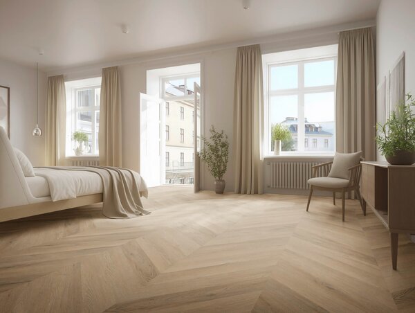 Floor Forever Authentic Oak Click Rigid Chevron Dub Strážný 1087CH 1,32 m2