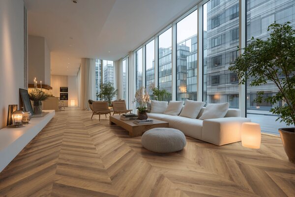 Floor Forever Authentic Oak Click Rigid Chevron Dub Vladařský 1089CH 1,32 m2