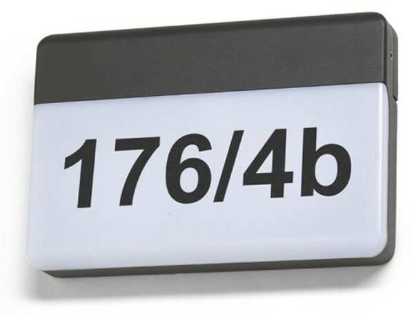 RED - DESIGN RENDL RENDL GAVIN nástěnná antracitová mléčný akryl 230V LED 13W IP65 3000K R13756