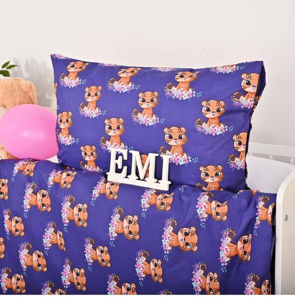 Povlečení dětské bavlněné Tygr EMI, Dětský set 90x130 + 45x65