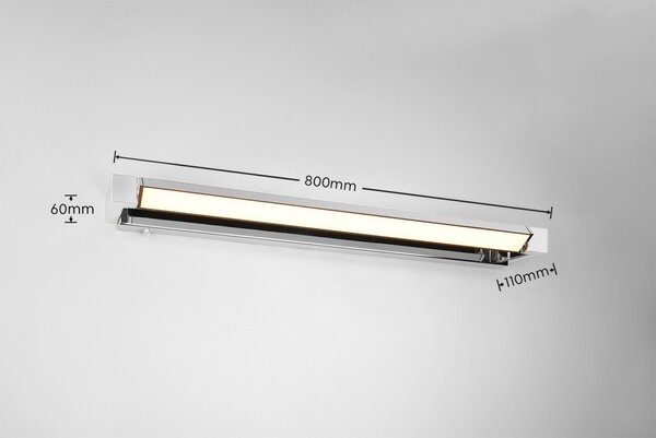 Trio T284779106 LED nástěnné svítidlo nad zrcadlo FABRIZIO | 16W integrovaný LED zdroj | 1700lm | 2300+3000+4000K
