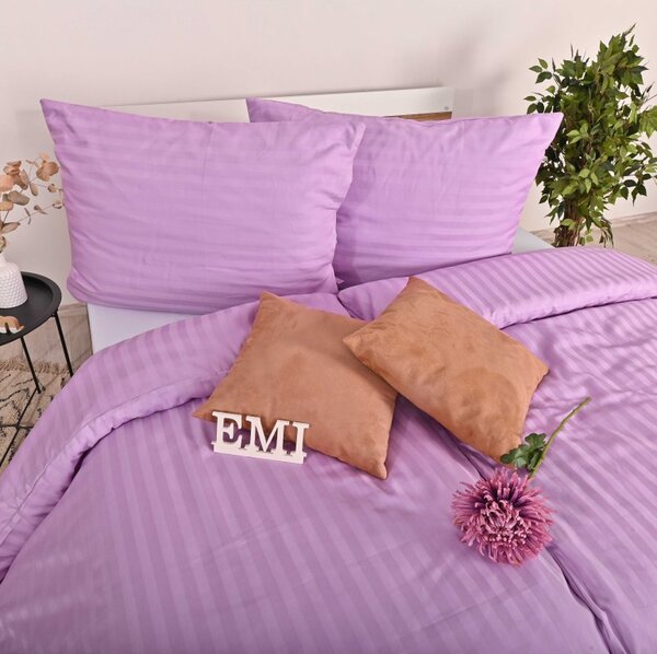 Povlečení damaškové fialové EMI, Povlak na polštář válec malý