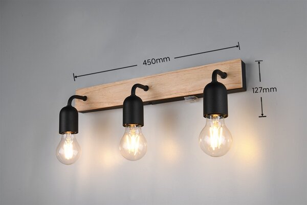 Trio T284470332 nástěnné svítidlo ARTURO E27