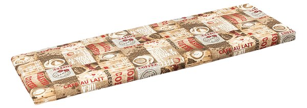 BELLATEX Sedák na lavici hladký Hnědá,Červená 40x120 cm