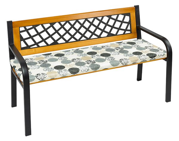 BELLATEX Sedák na lavici hladký Šedá, Bílá 40x120 cm