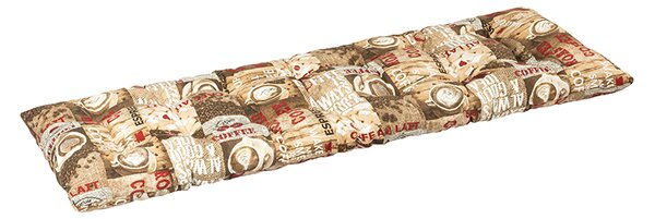 BELLATEX Sedák na lavici prošívaný Hnědá, Červená 40x120 cm