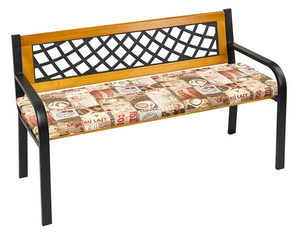 BELLATEX Sedák na lavici hladký Hnědá,Červená 40x120 cm