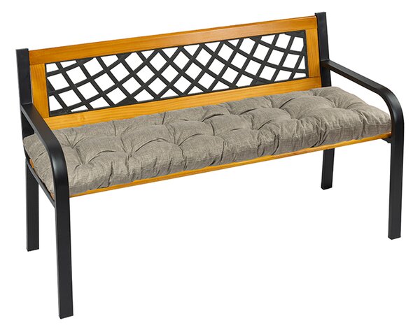 BELLATEX Sedák na lavici prošívaný Šedá 40x120 cm