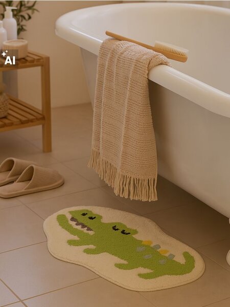 Sinsay - Koupelnový kobereček s vánočním motivem - zelená