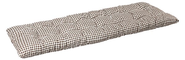 BELLATEX Sedák na lavici prošívaný Hnědá 40x120 cm