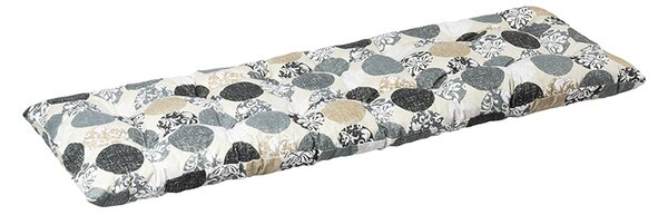 BELLATEX Sedák na lavici prošívaný Šedá,Bílá 40x120 cm