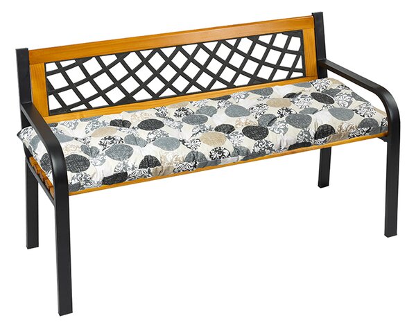 BELLATEX Sedák na lavici prošívaný Šedá,Bílá 40x120 cm