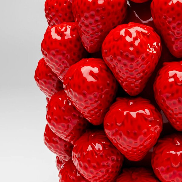 Kare designové vázy Strawberries (24 cm)