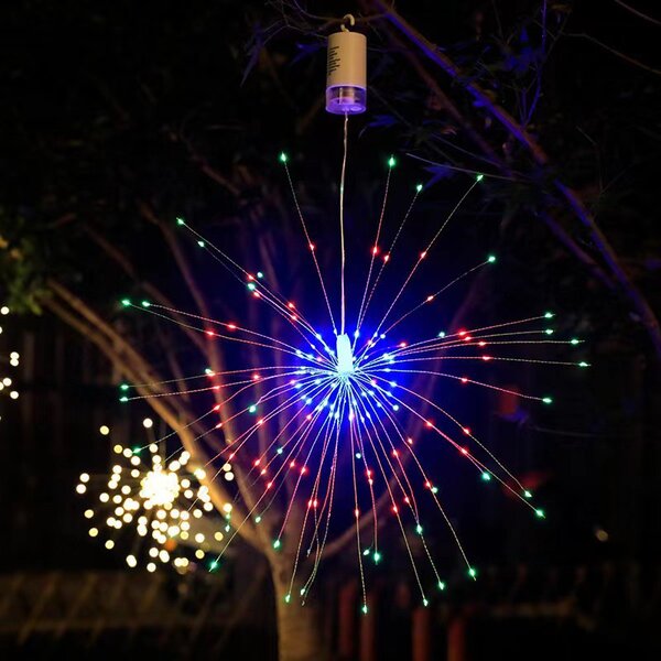 LED dekorativní světlo ohňostroj, Firework, na baterie, různé barvy na výběr Barva: Teplá bílá