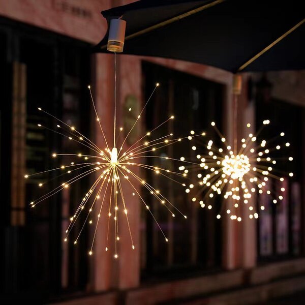 LED dekorativní světlo ohňostroj, Firework, na baterie, různé barvy na výběr Barva: Teplá bílá