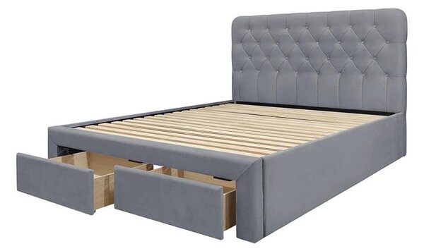 Manželská postel 160 cm Morasol (šedá)