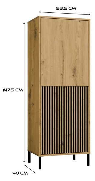 Skříňka Kamarussa Slim 2 (dub artisan). Akce -20%