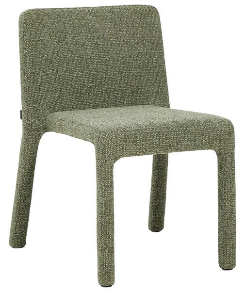 Kave Home Zelená čalouněná jídelní židle Loria