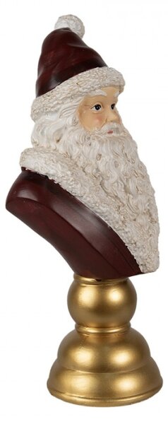 Dekorativní busta Santa Claus – 19x15x40 cm