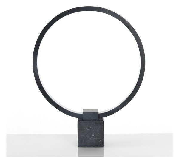 Černá stolní lampa Tomasucci Ring, výška 37 cm