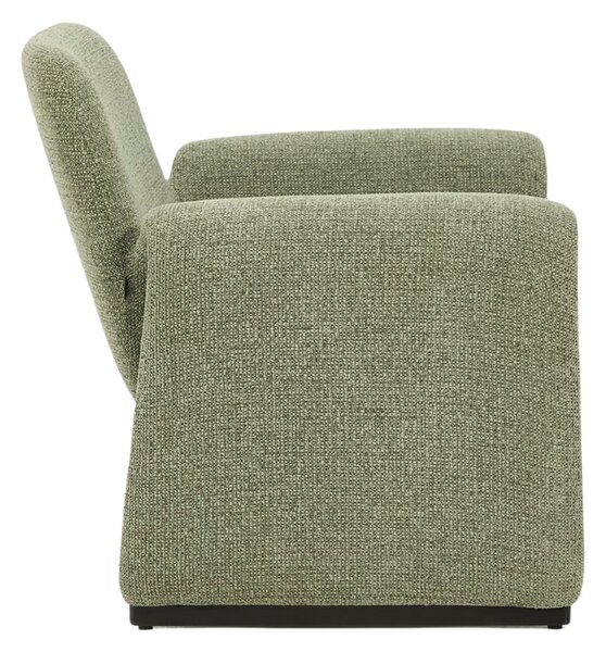 Kave Home Zelené čalouněné křeslo Melvia