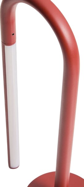 Kave Home Červená kovová stolní LED lampa Bow