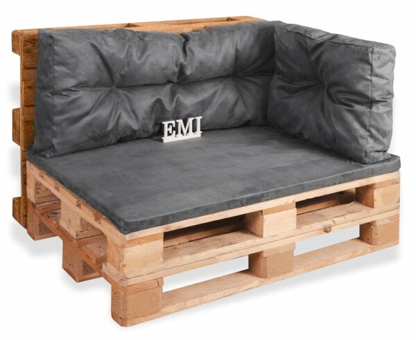 Polštář na zahradní sedadlo šedý EMI