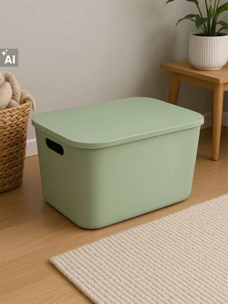 Sinsay - Úložný box s víkem - zelená