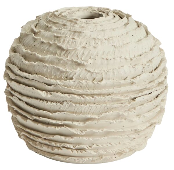 Kave Home Béžová keramická váza Evania 21 cm