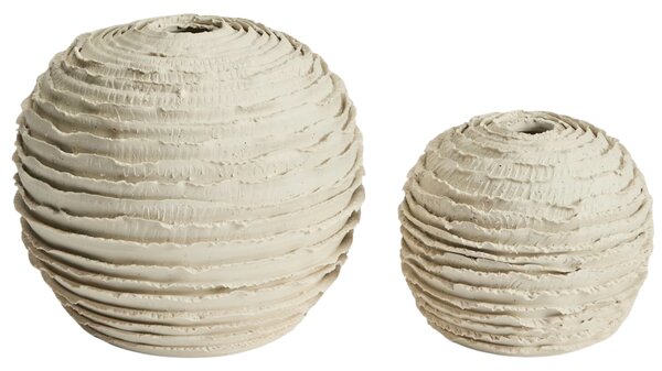Kave Home Béžová keramická váza Evania 15,5 cm