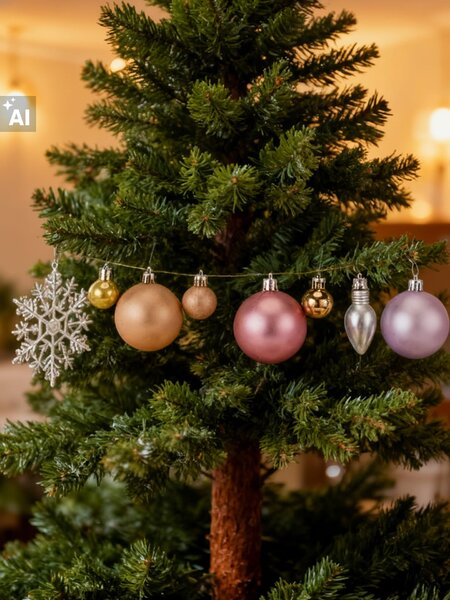 Sinsay - Sada vánočních ozdob – 50 kusů baňek a sněhových vloček - vícebarevná