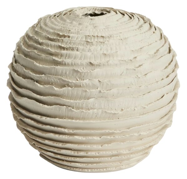 Kave Home Béžová keramická váza Evania 15,5 cm