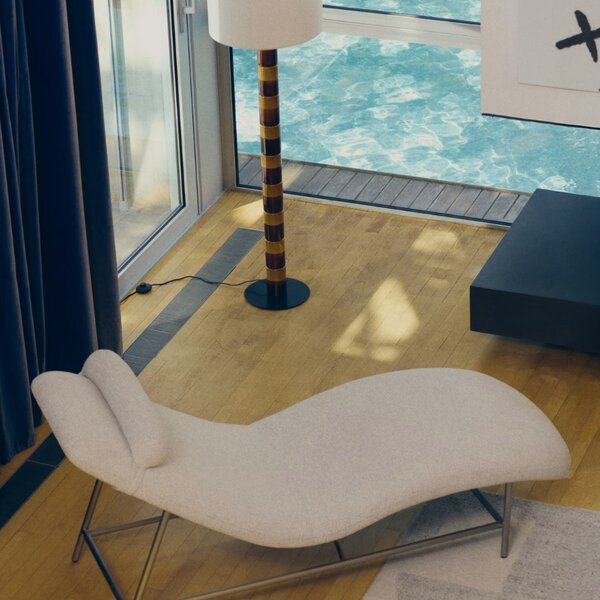 Kave Home Žluto-hnědá keramická stojací lampa Mavran 146 cm