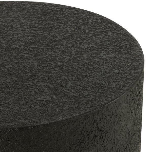 J-line Černý odkládací stolek Cylinder 60 cm