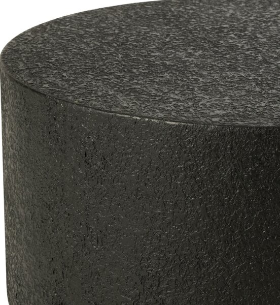 J-line Černý odkládací stolek Cylinder 60 cm