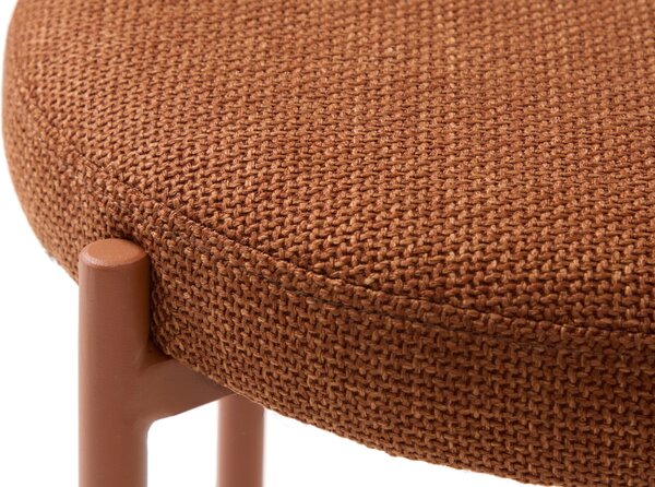 Unique Furniture Terakotově oranžová čalouněná stolička Pelican 48 cm