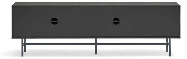 Černo-antracitový TV stolek 180x56 cm Nube – Teulat