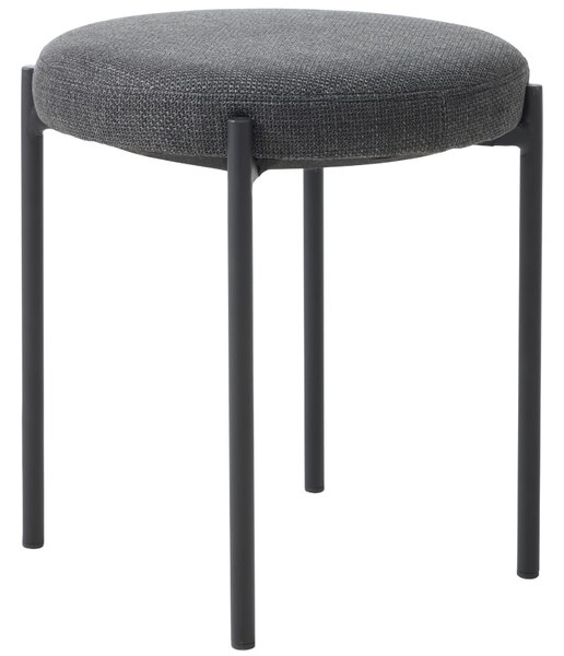Unique Furniture Tmavě šedá čalouněná stolička Pelican 48 cm